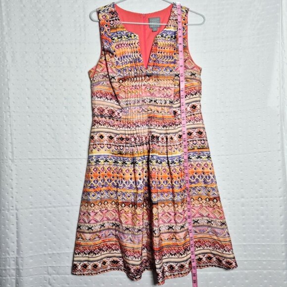 Rabbit Petite Women's Boho Colorful Sleeveless  Dress Size 10 - Picture 10 of 12